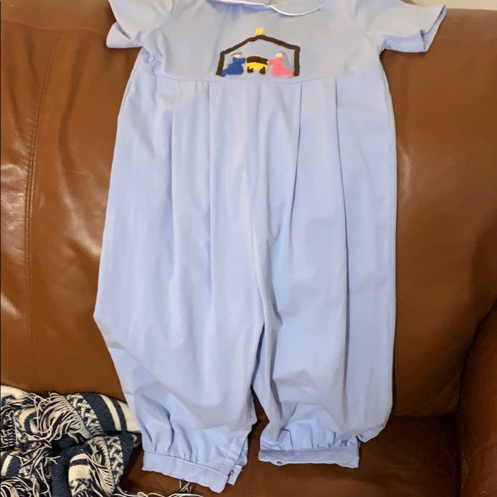 Nativity longall romper bubble